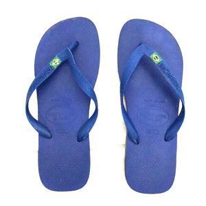 Blue Havaianas flip flops sandals from Brazil